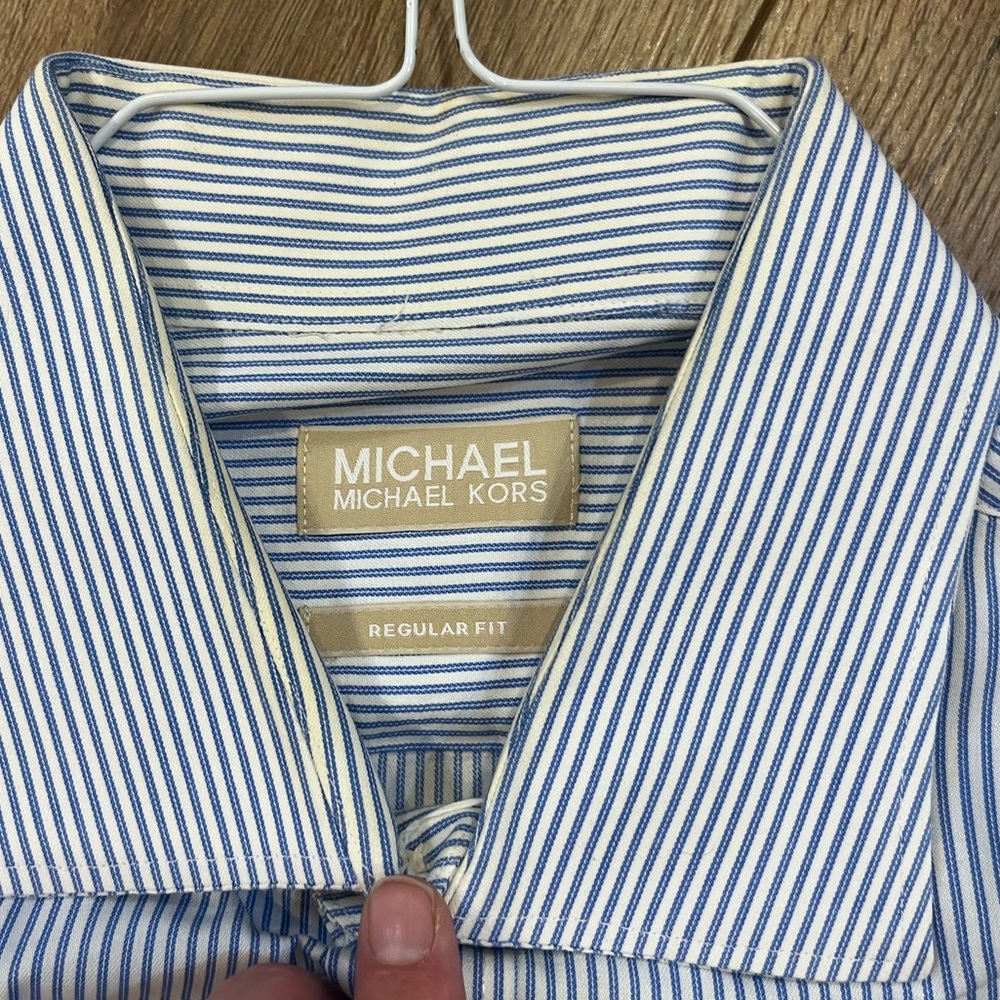 Michael Kors pinstripe dress shirt - Picture 4 of 5